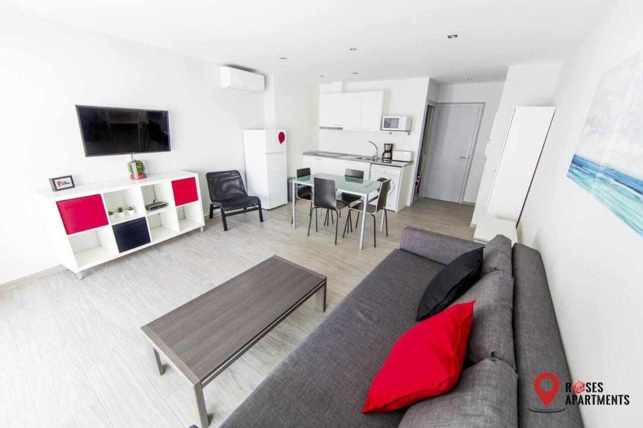 Roses Apartments 2 - Vista Mar Lateral 1Habitacion Buitenkant foto